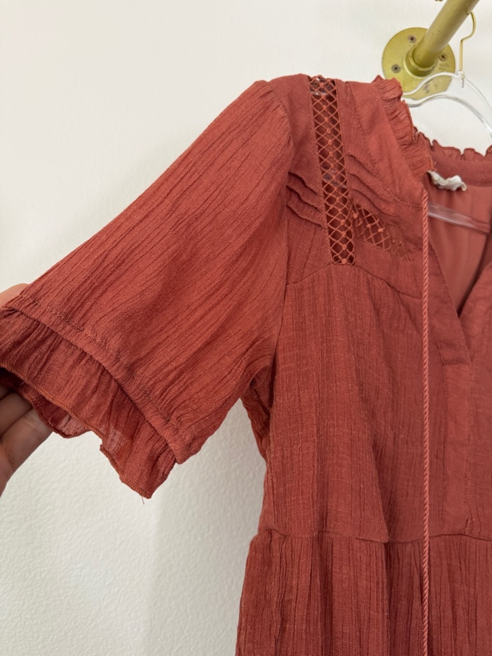 Indigo rose Boho Dress With Cutouts - Picture 2 of 4
